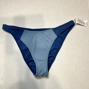 PacSun LA Hearts Blue Textured Swim Bikini Bottoms Size Small
